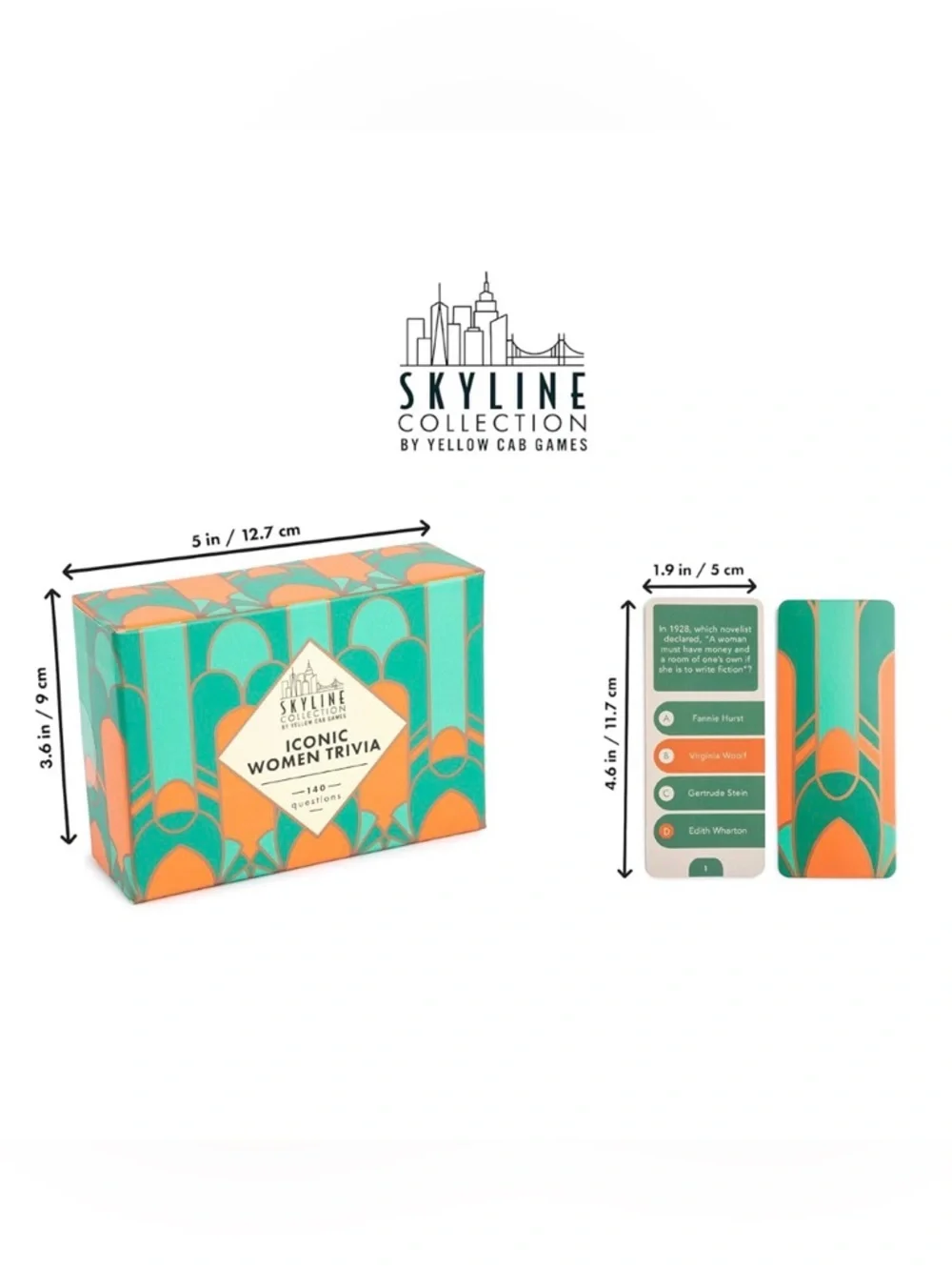 BNIB SKYLINE COLLECTION BY YELLOW CARD GAMES ICONIC WOMEN TRIVA CARD GAME - Picture 6 of 15